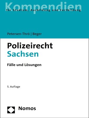 cover image of Polizeirecht Sachsen